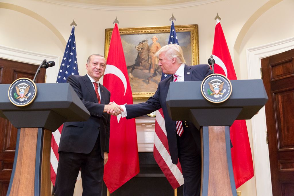 US President Trump and Turkish President Erdogan Meeting 2017