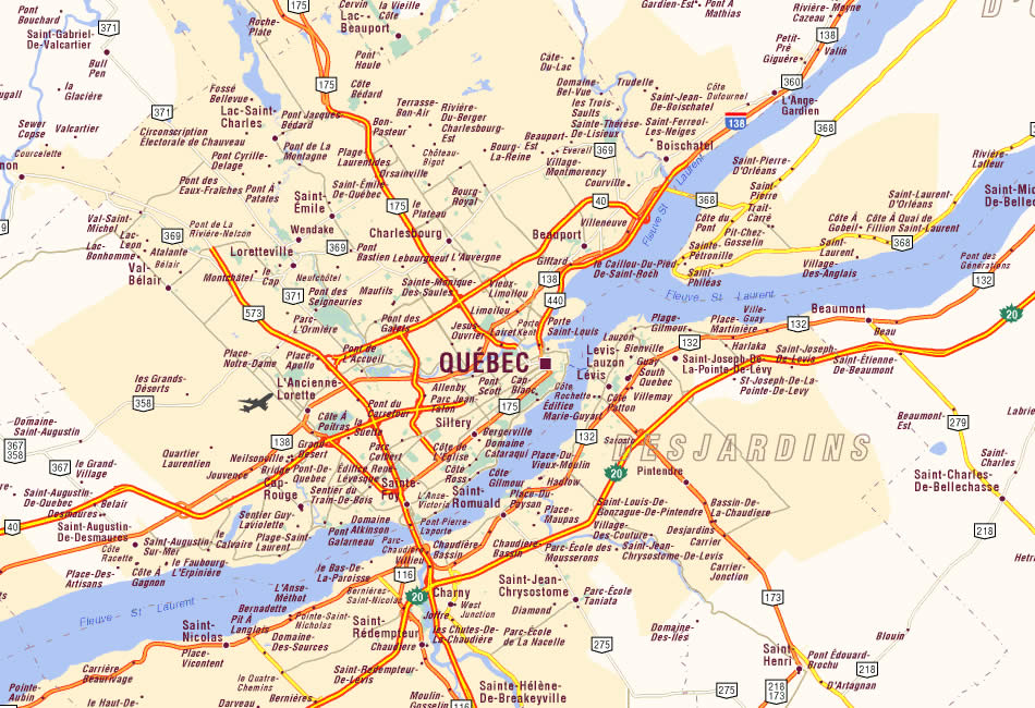 Quebec City Map