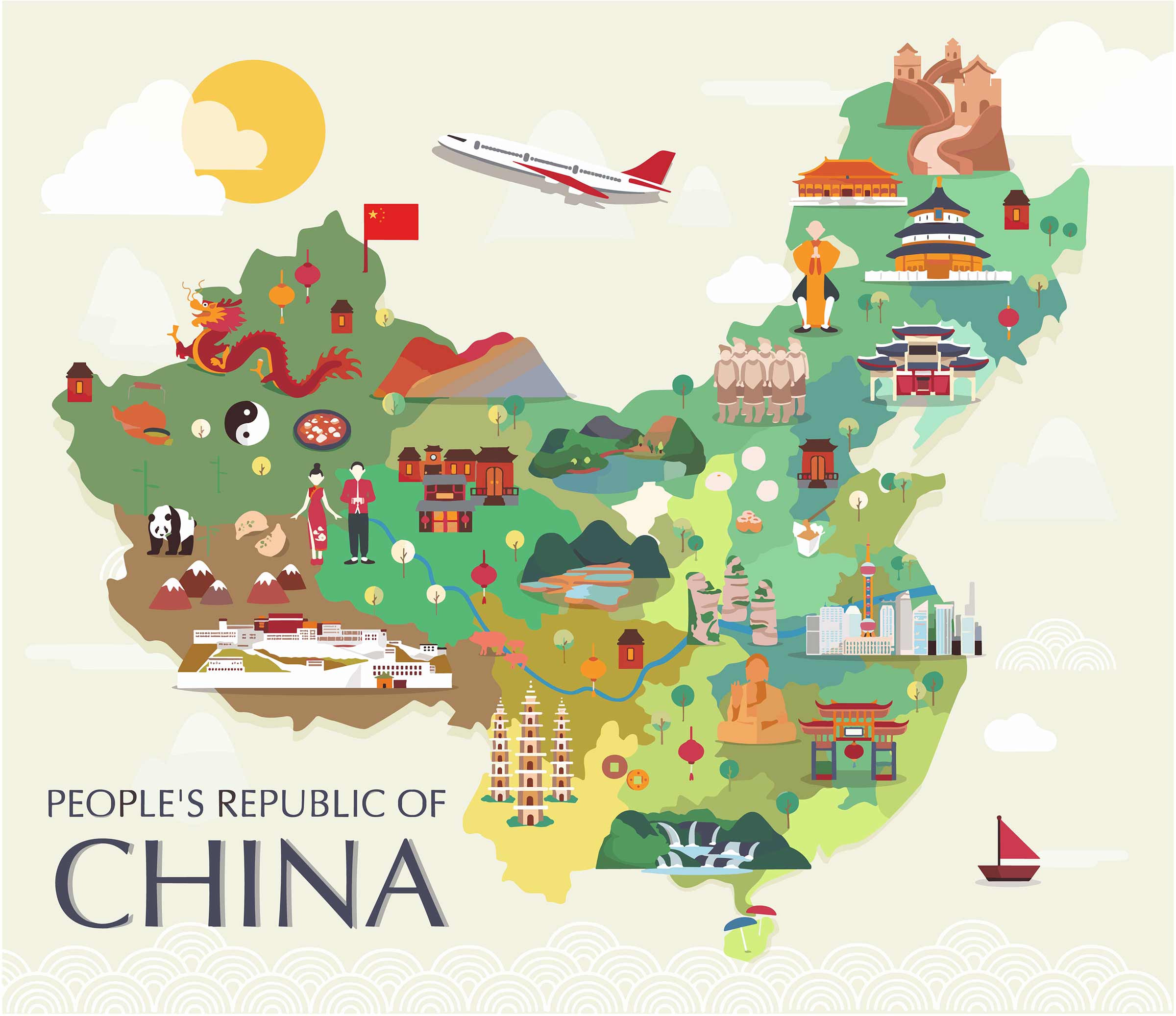 China Travel-Tourist Map