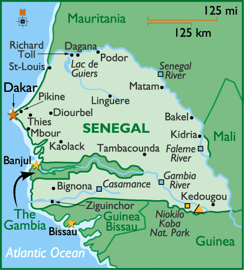 Senegal Map