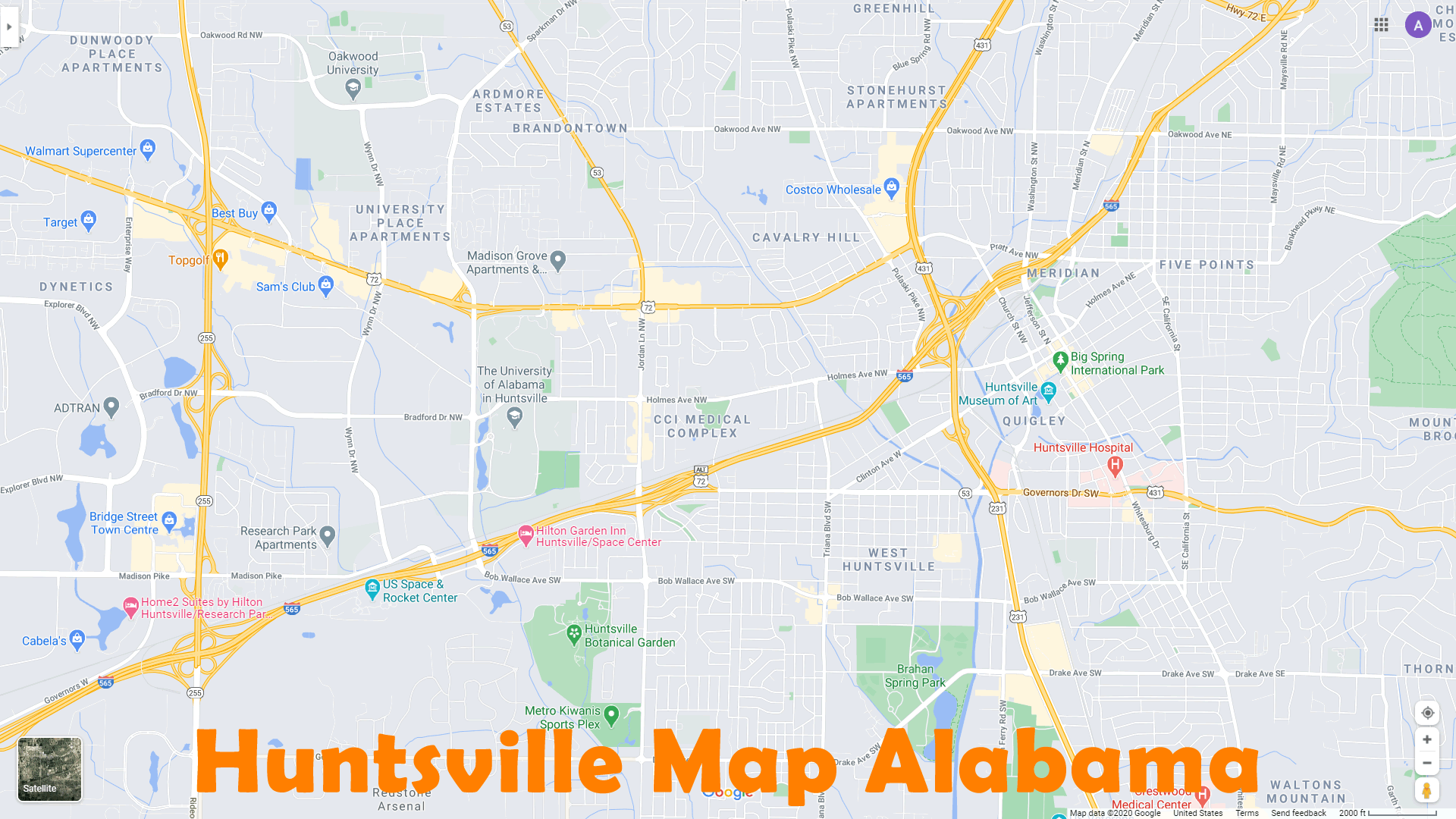 Huntsville Alabama Map 9094