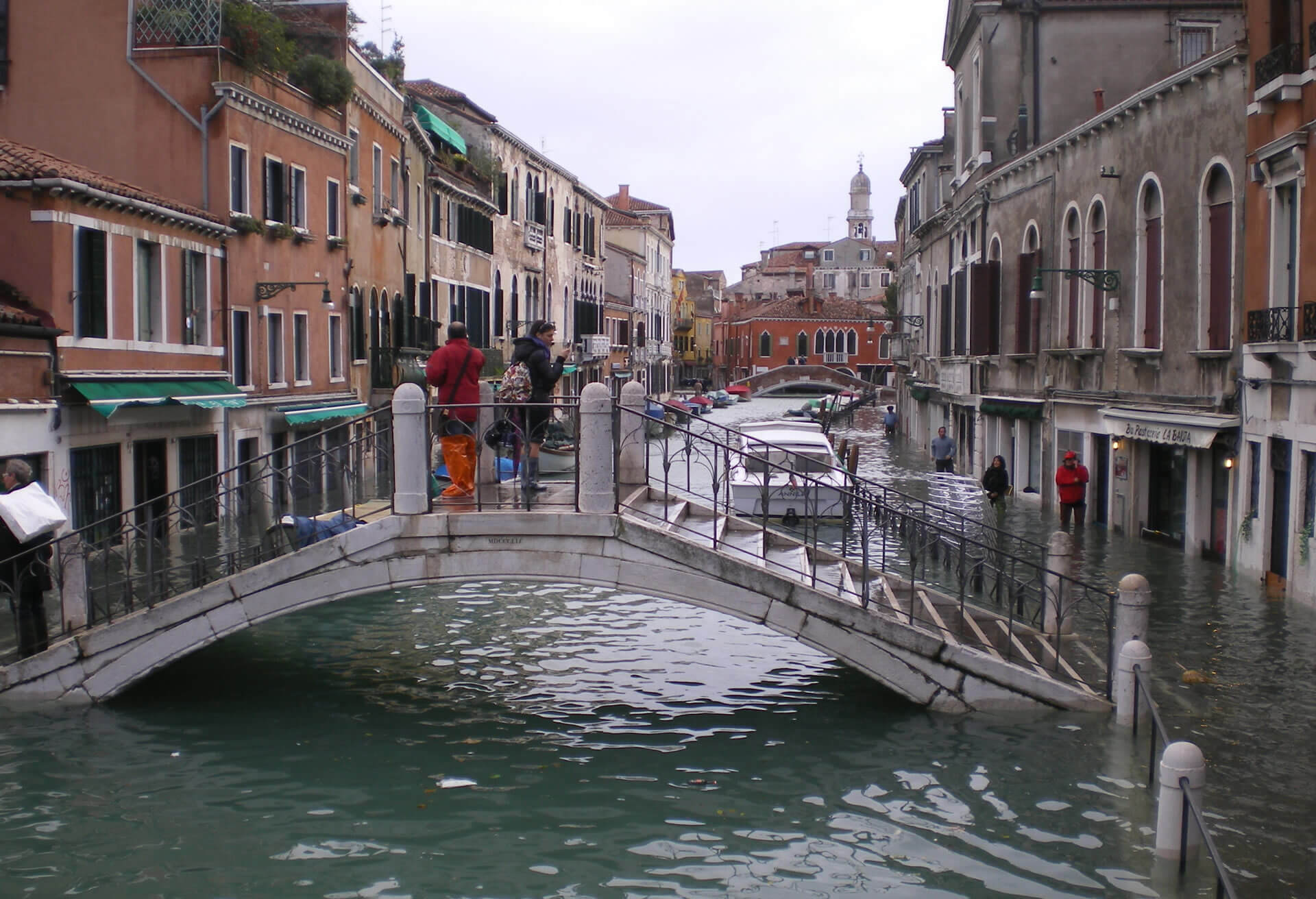 Acqua alta (high water) in Venice, 2008