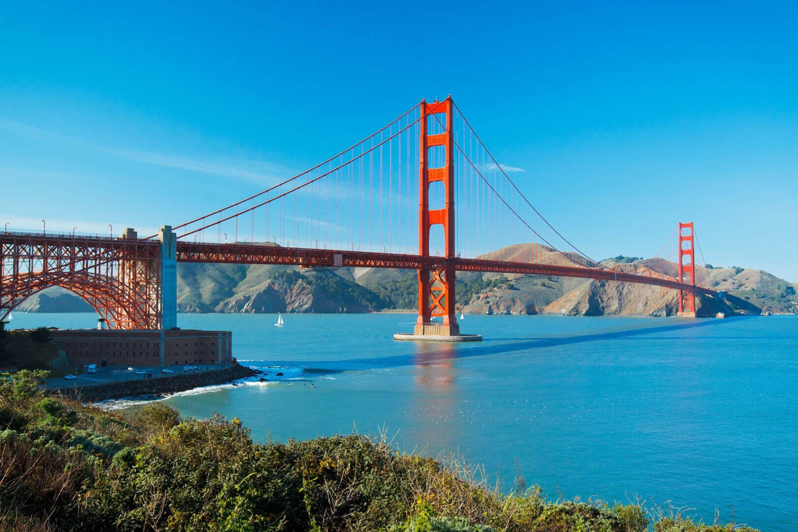 Golden Gate Bridge in San Francisco, California, US