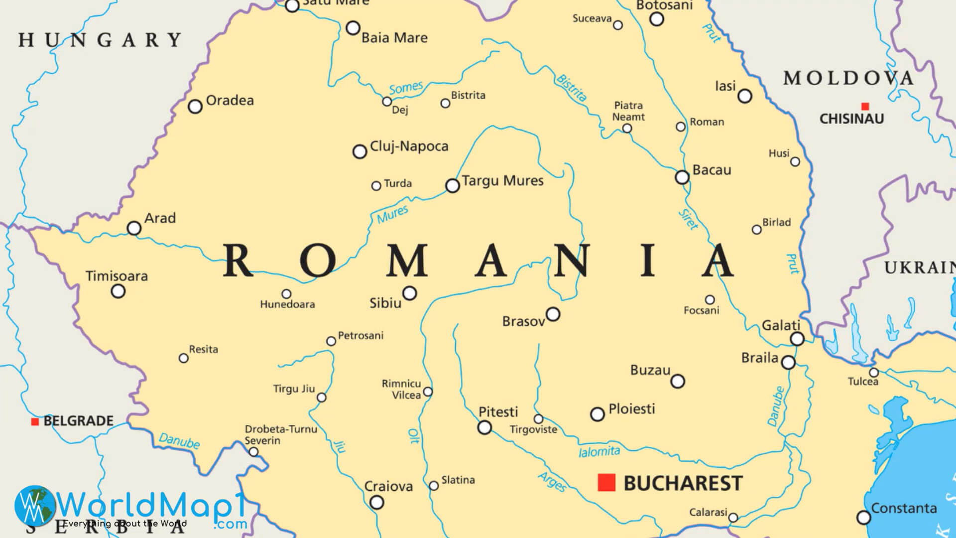 Where is Romania in Europe, Is Romania in NATO and EU