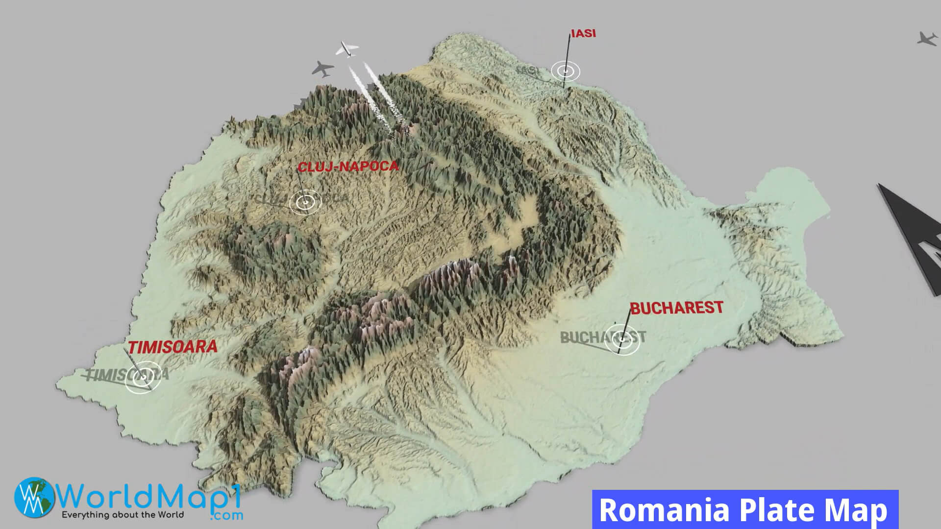 Эмилия романия карта