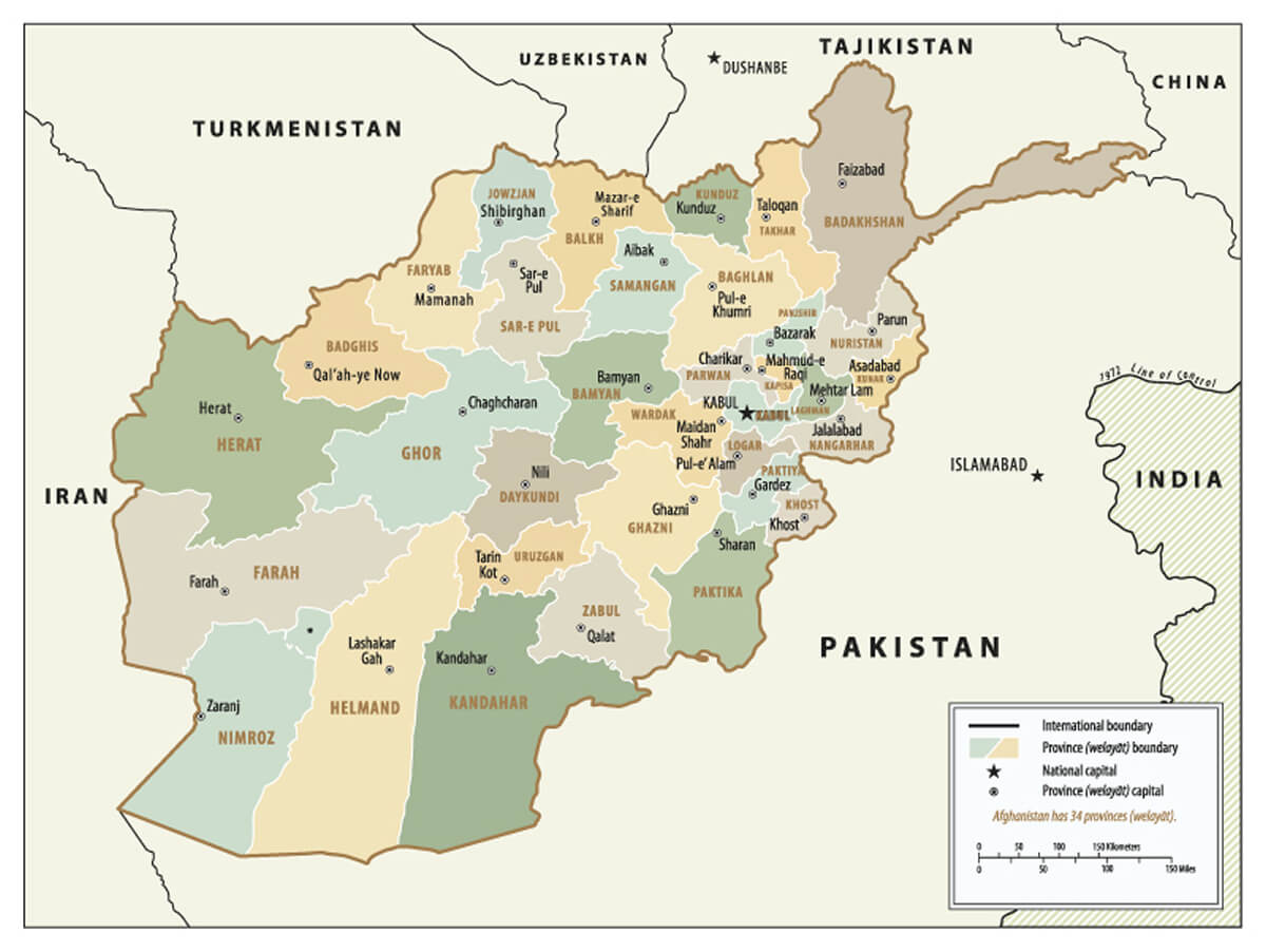 Afghanistan Map