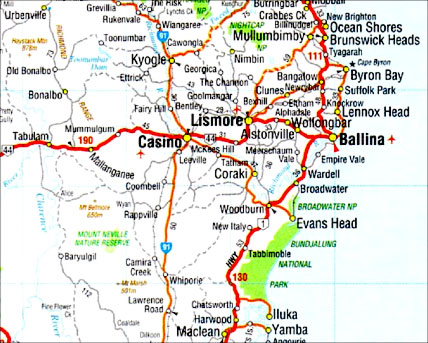 Lismore Map