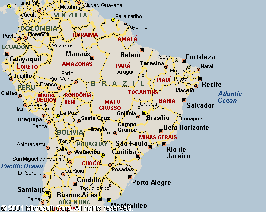 Belo Horizonte Map - Brazil