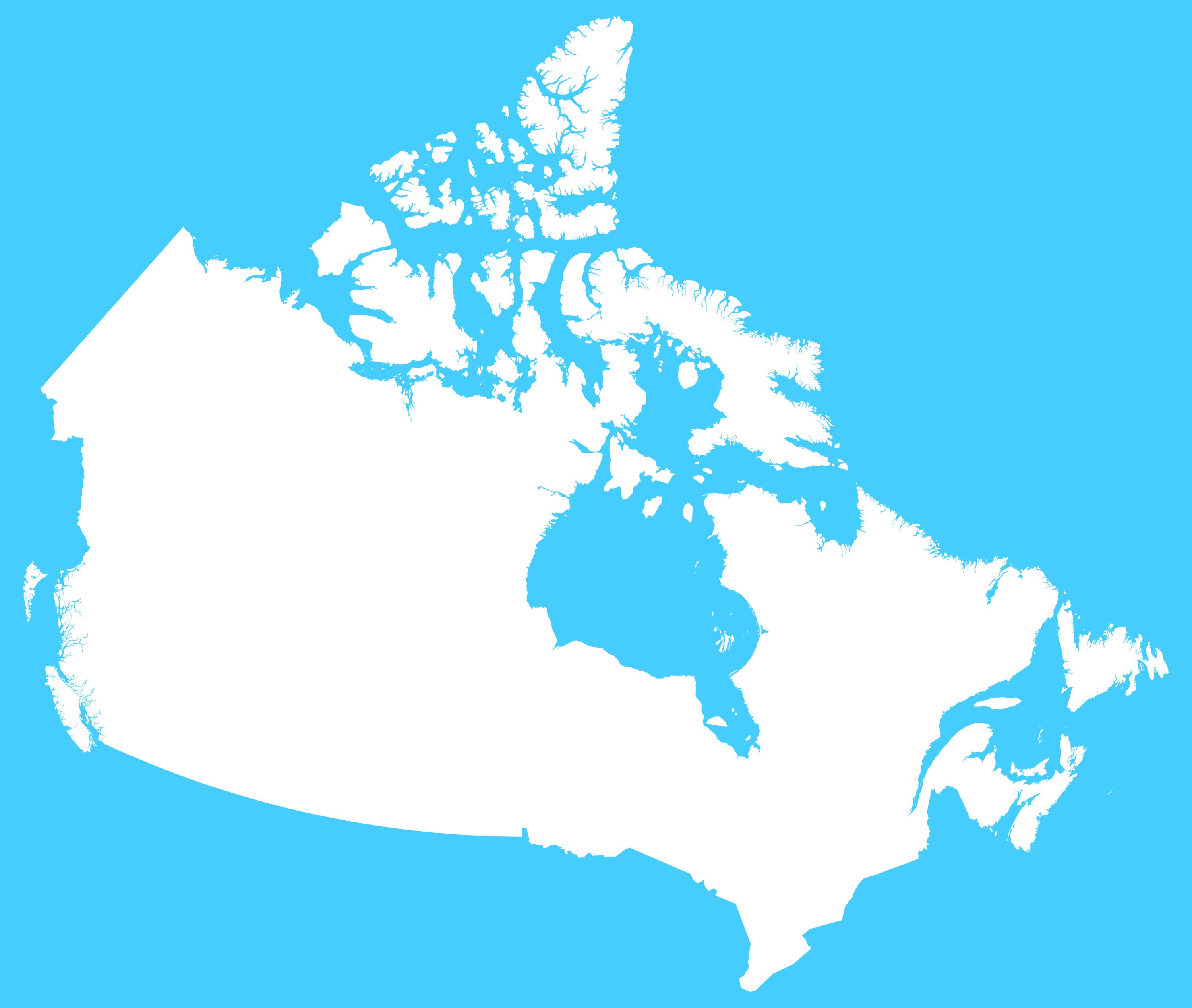 Canada Blank Map