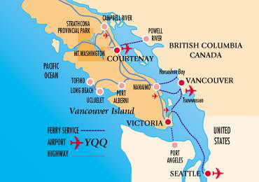 Courtenay Map - Canada