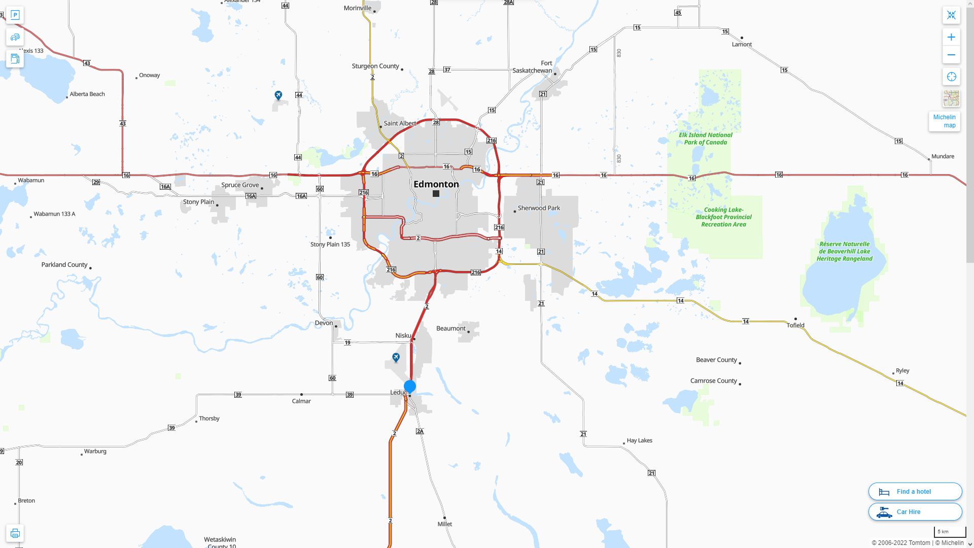 Leduc Map - Canada