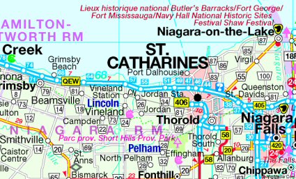 St. Catharines Map - Canada