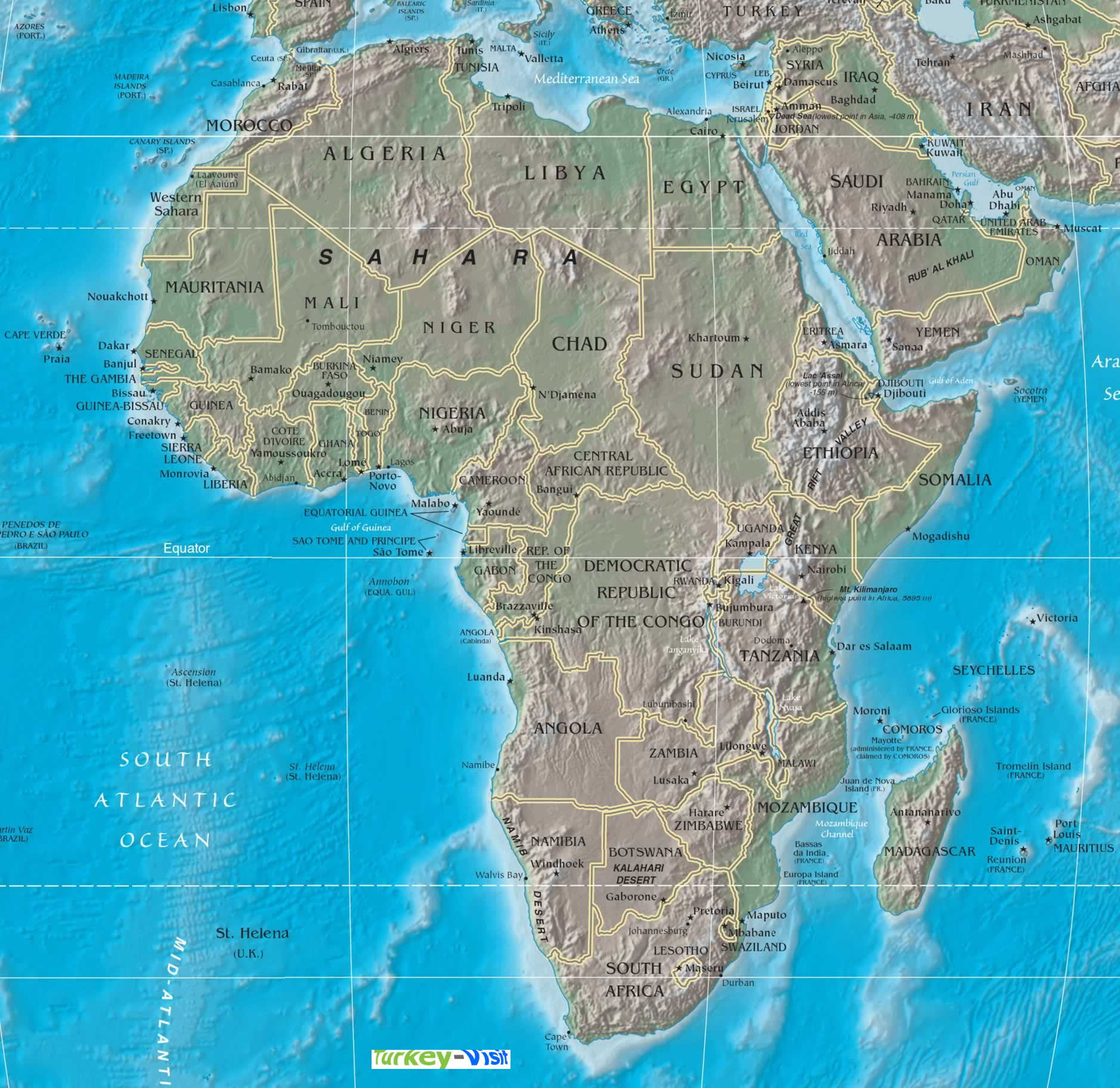geographical map of africa        <h3 class=
