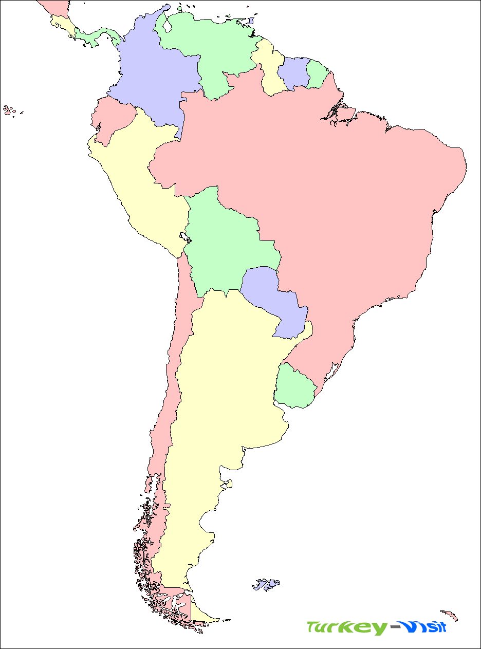 south-america-political-map-countries