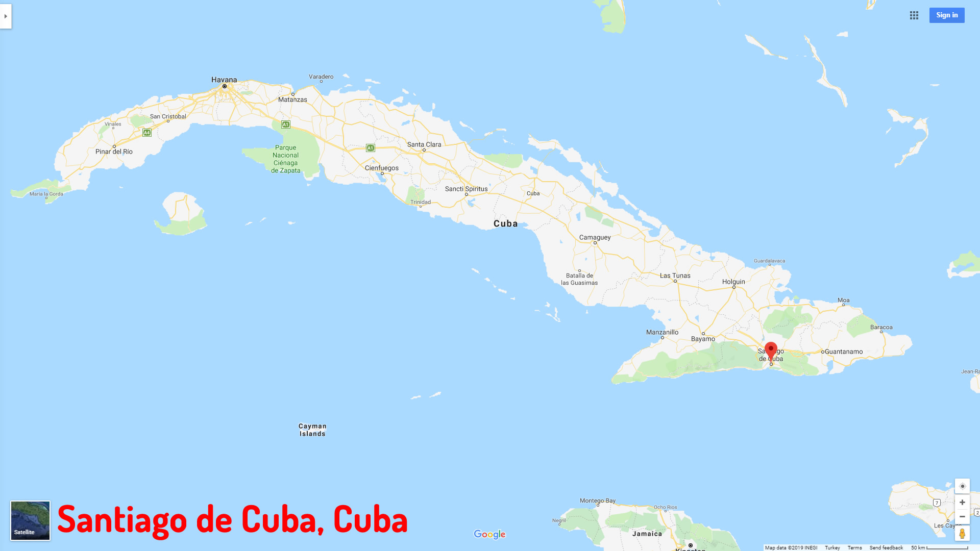 Mapa De Santiago De Cuba