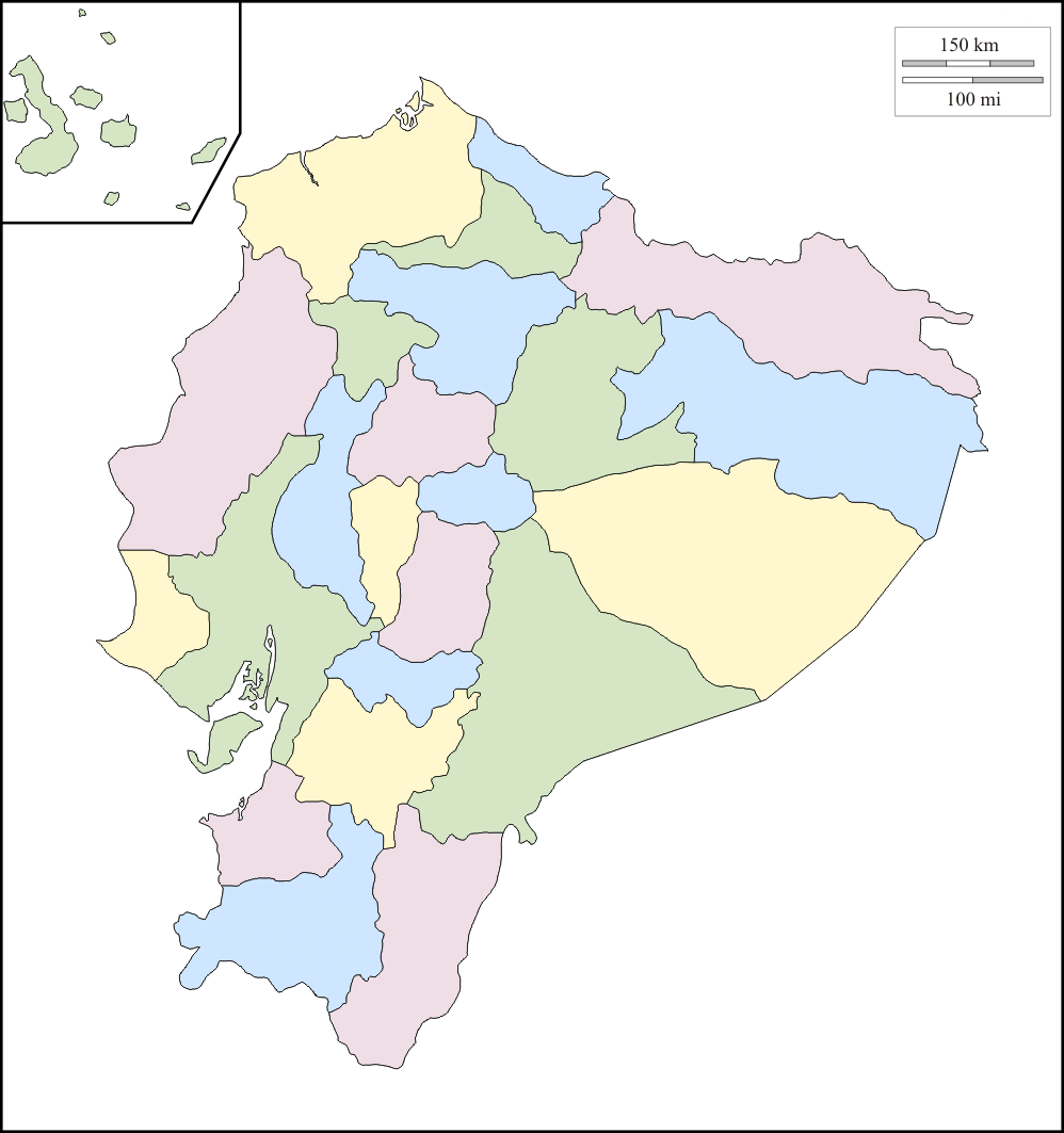 Printable Map Of Ecuador