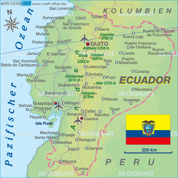 Quito Map - Ecuador