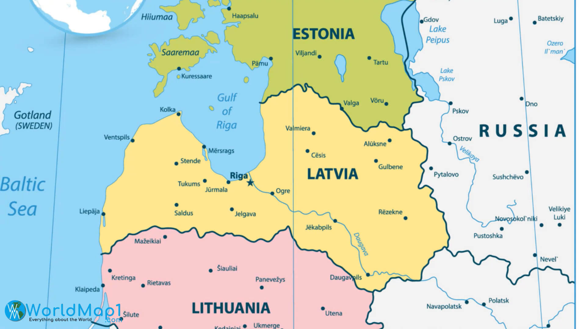 High Detailed Estonia Map