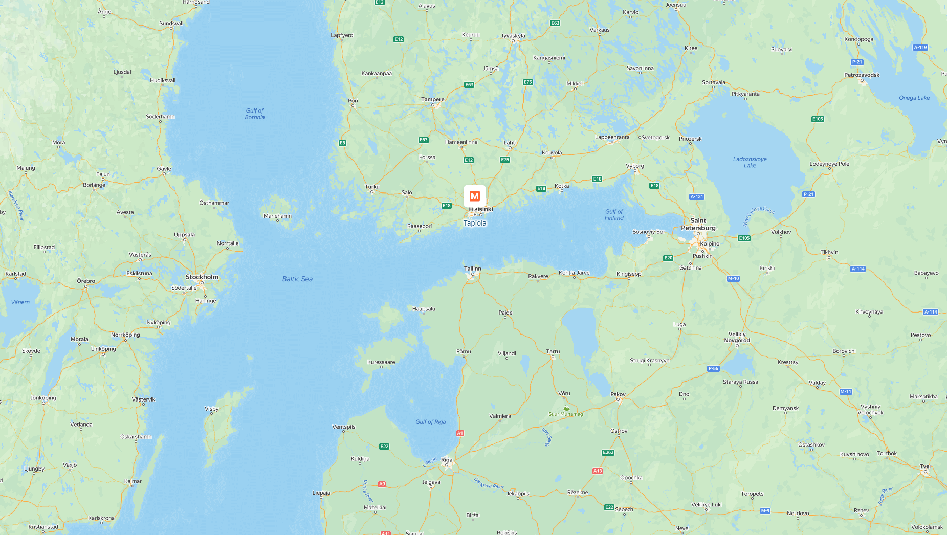 Tapiola Geographic Location and Map