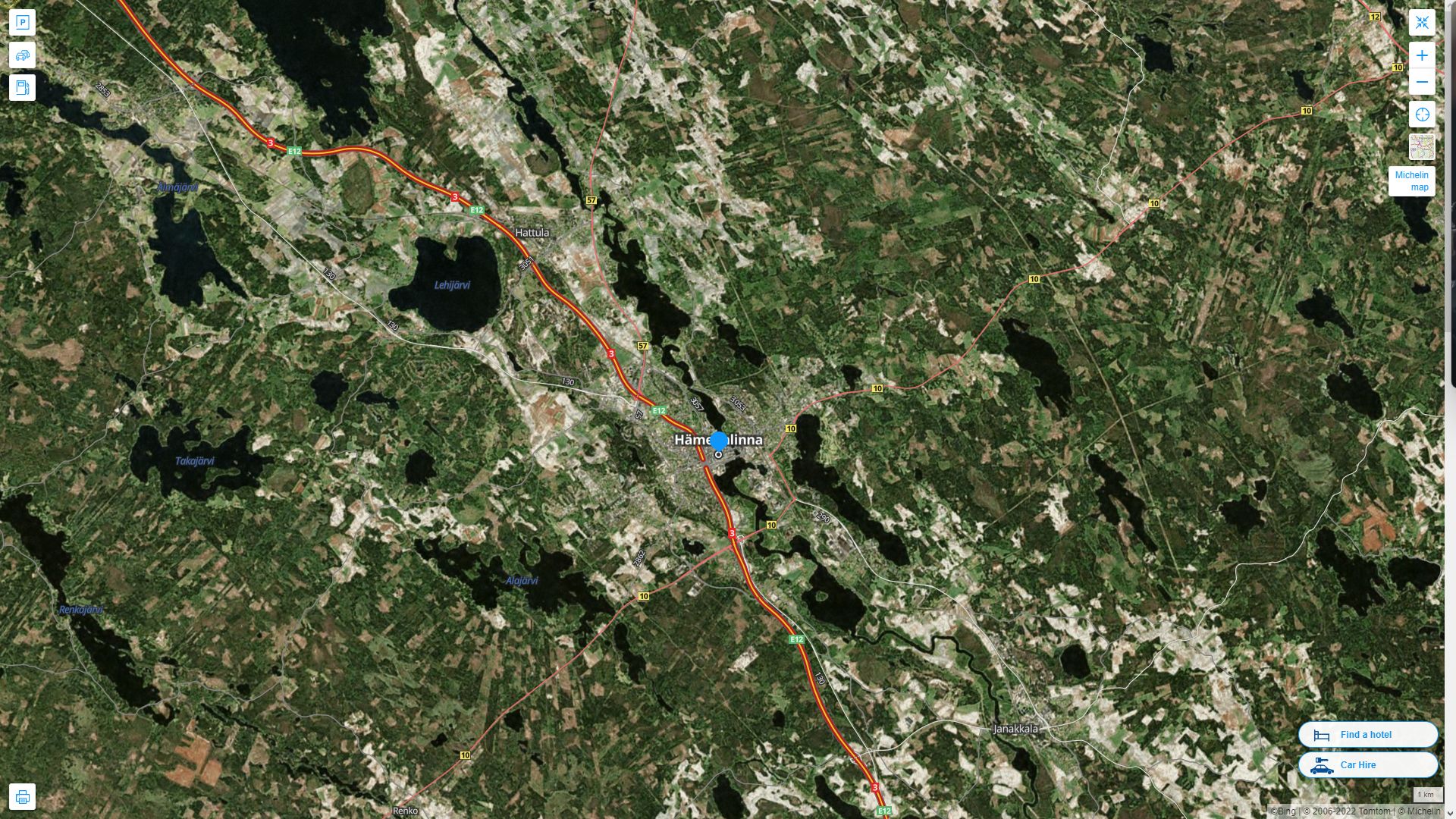 Hameenlinna Map - Finland