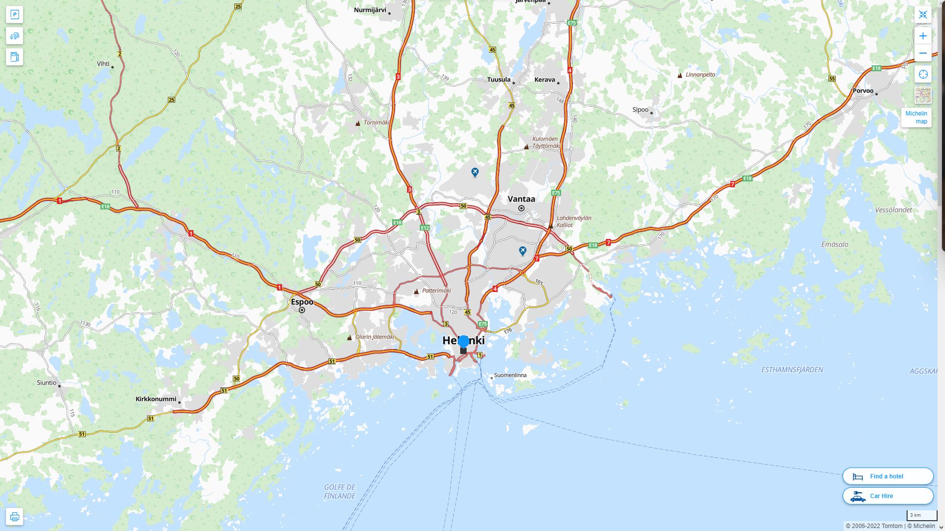 Helsinki Map - Finland