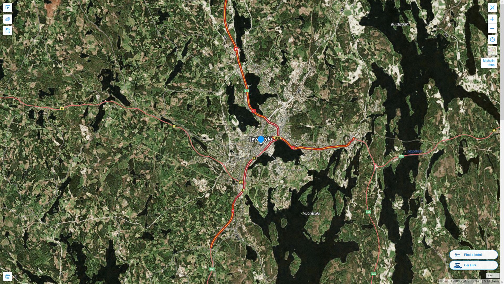 Jyvaskyla Map - Finland