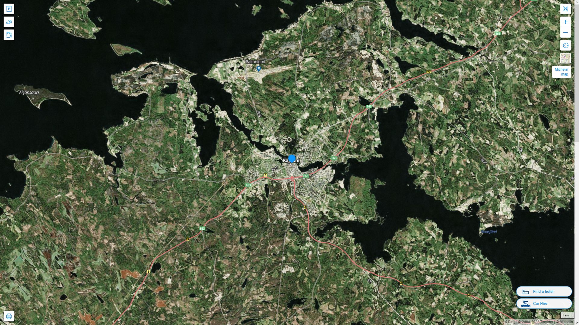 Kajaani Map - Finland