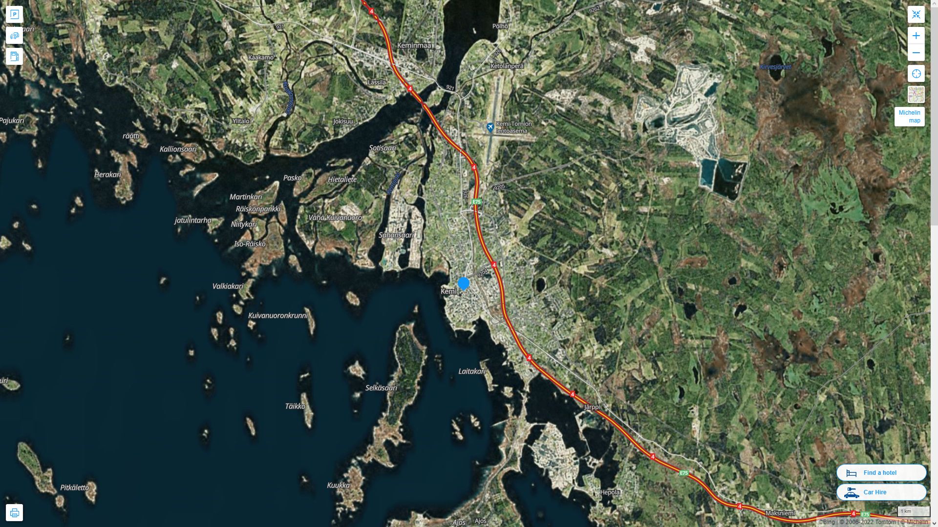 Kemi Map - Finland