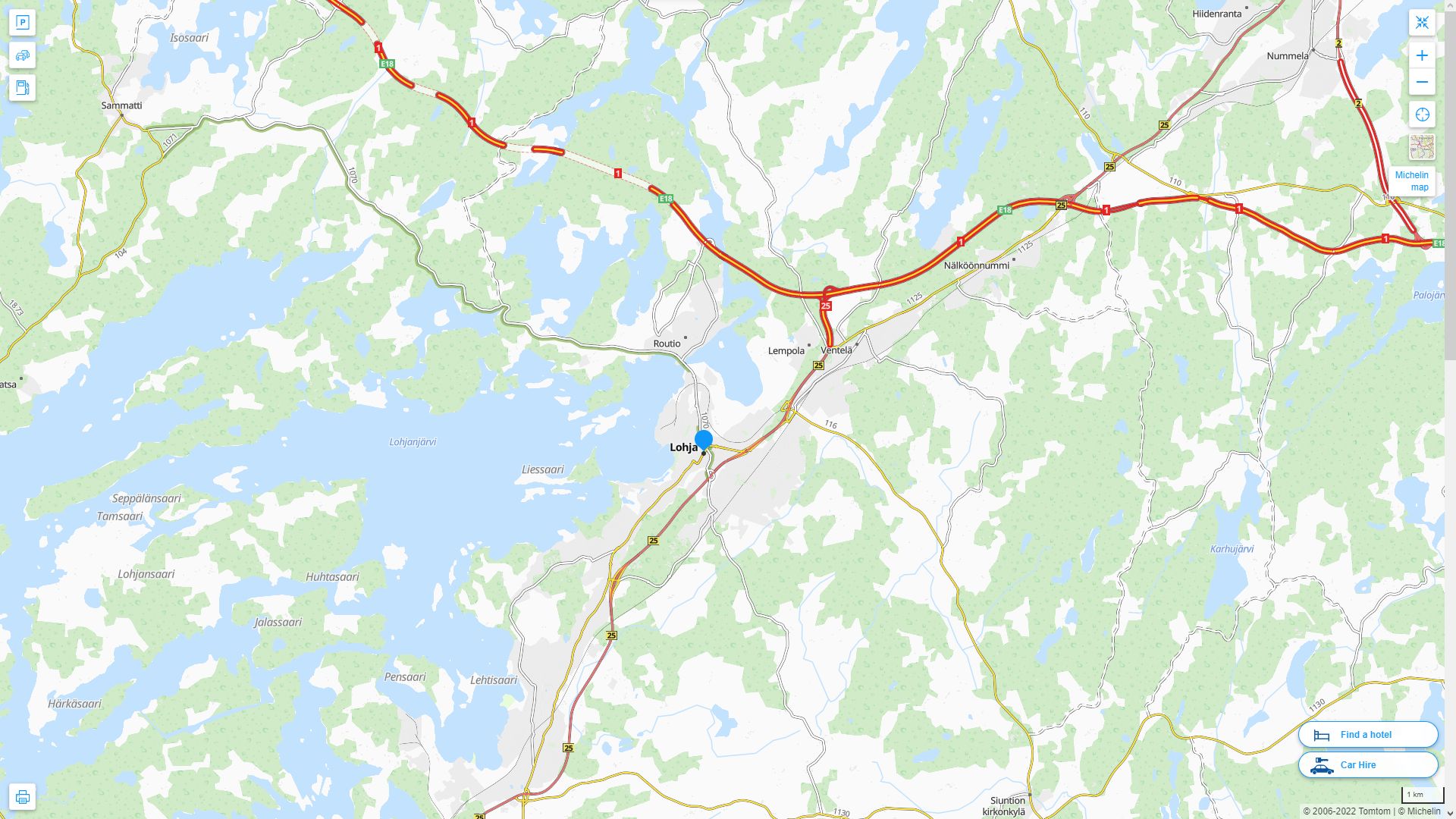 Lohja Map - Finland