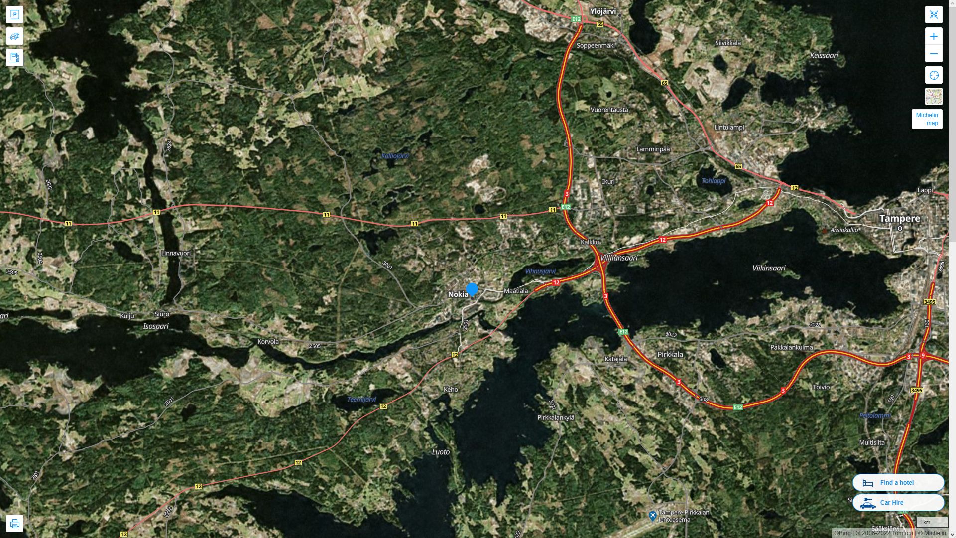 Nokia Map - Finland