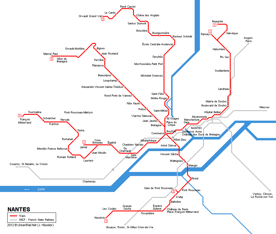 Nantes Map