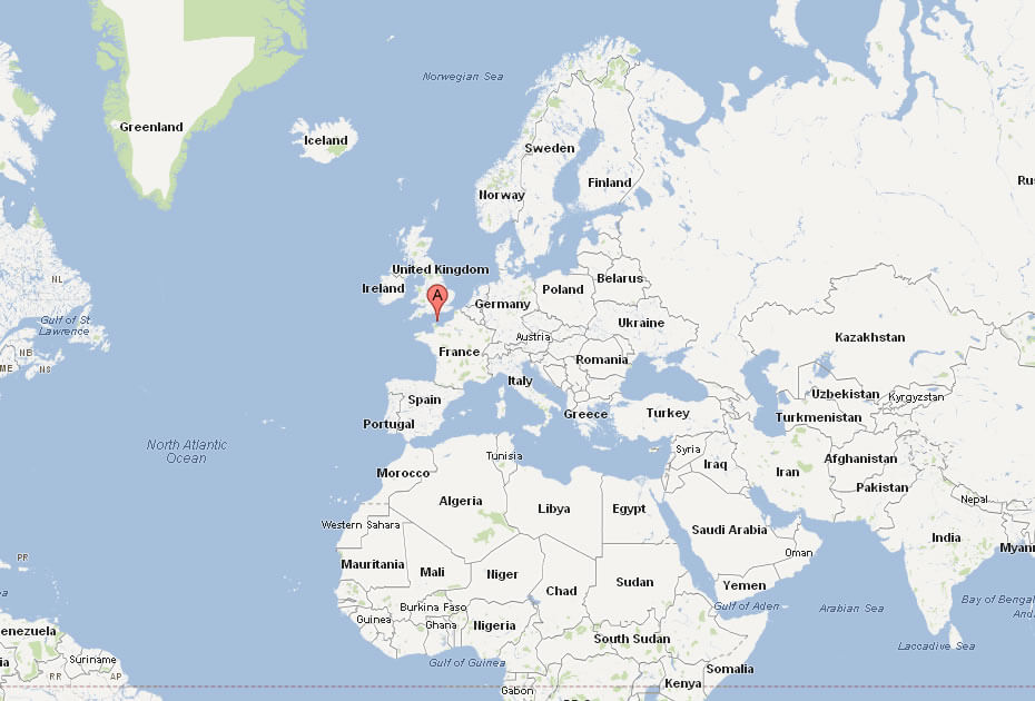 Guernsey Location On World Map Guernsey Map