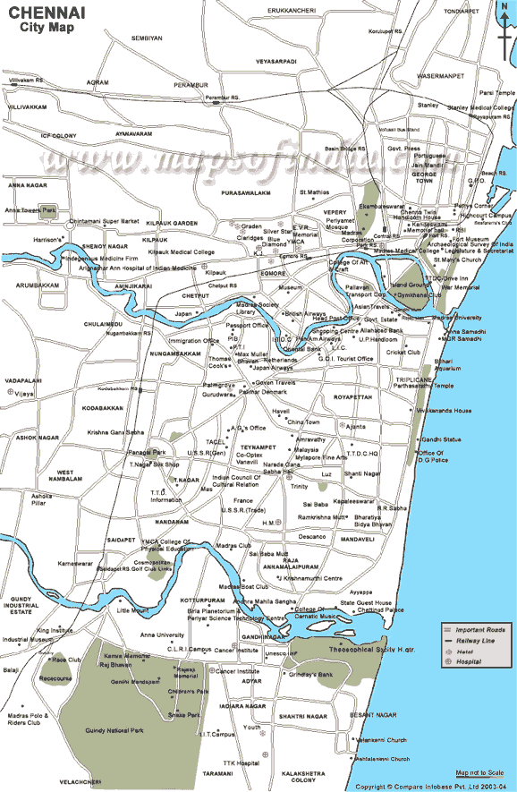 Chennai Map - India