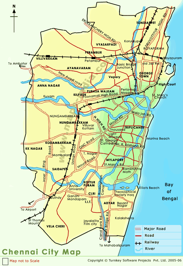 Chennai Map - India