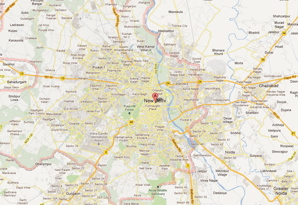 Delhi Map