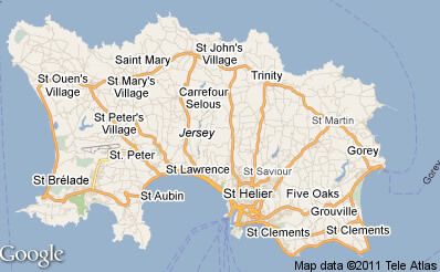 google maps jersey channel islands