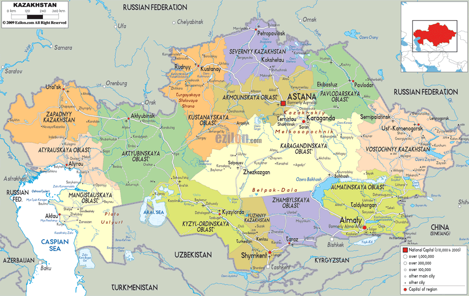 Pavlodar Map - Kazakhstan