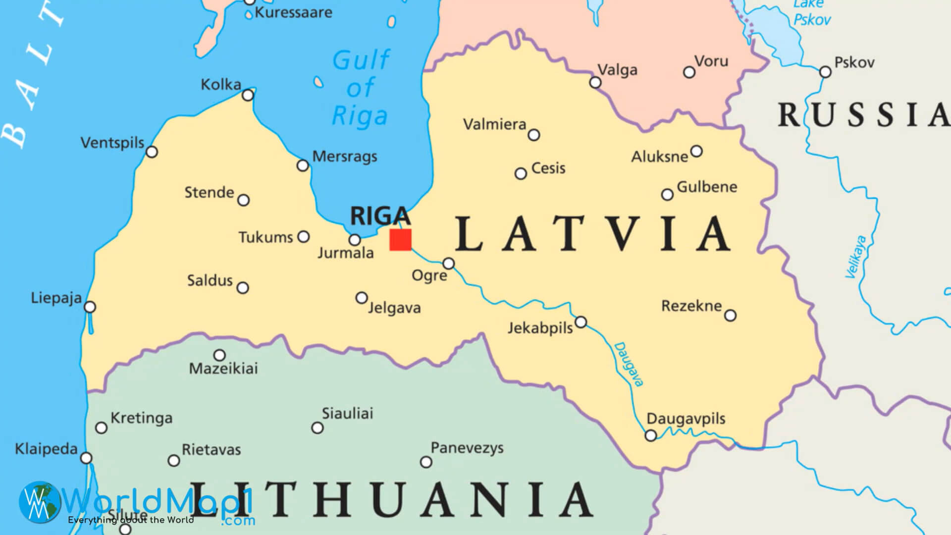 High Detailed Lithuania Map