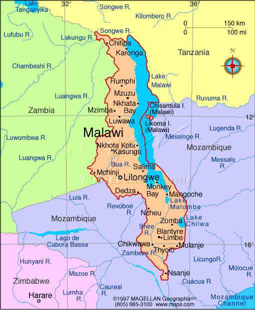 Lilongwe Map - Malawi