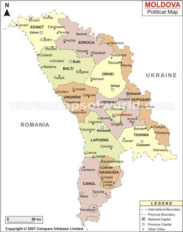 Moldova Map