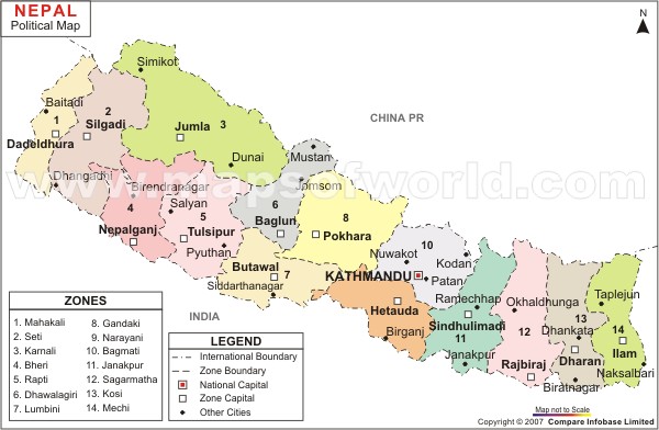 Kathmandu Map - Nepal