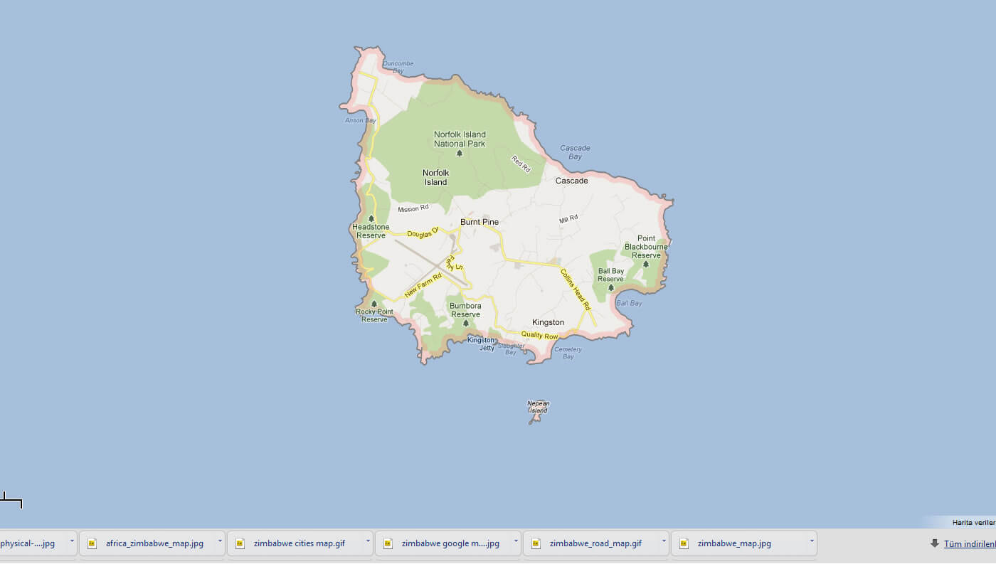 Norfolk Island Map