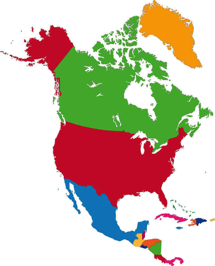Discover The Beauty Of North America 🌎🌄 Map Of North America