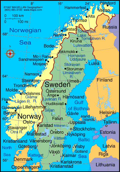 Where Is Norway On The Map Explore Norway