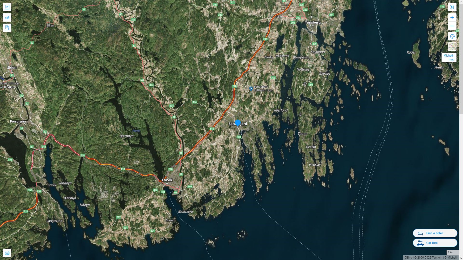 Sandefjord Map