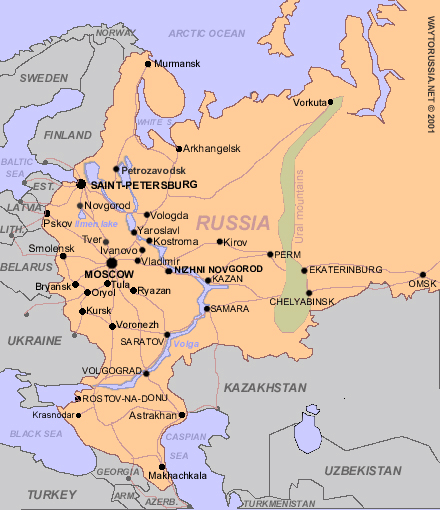 Astrakhan Map