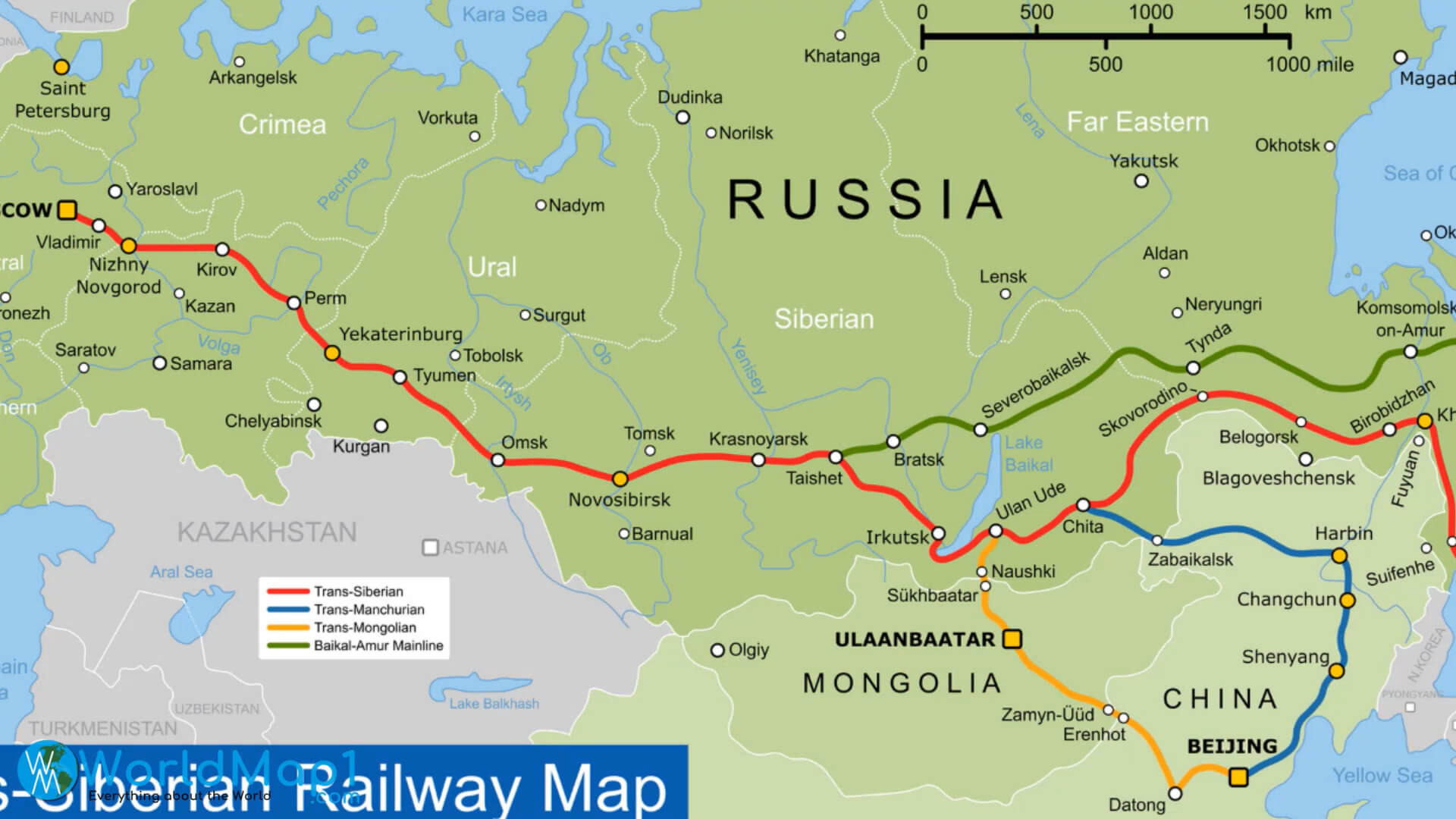 Транссибирская магистраль рисунок