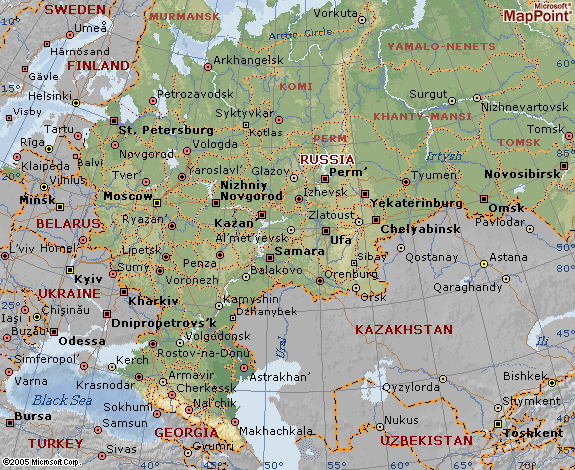 irkutsk Map - Russia