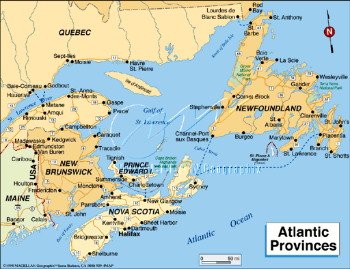 Saint Pierre and Miquelon Map