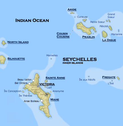 indian ocean islands map
